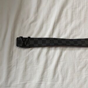 Louis Vuitton Black Checkered Belt Bag